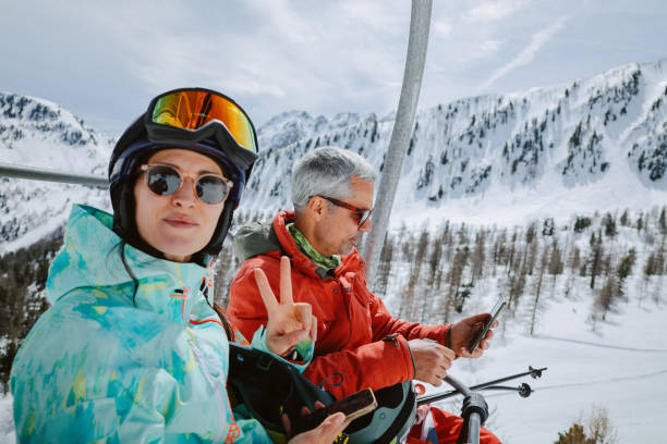 istock On the ski lift in Alps 2167629046