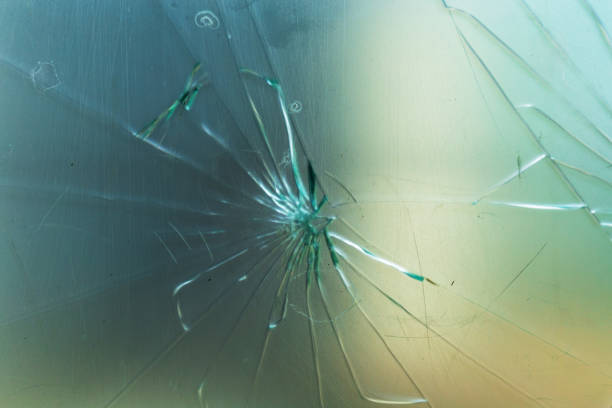 istock Close-Up of Shattered Glass Pattern 2167641848