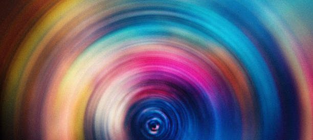 istock Grunge color swirl vortex grainy background, noise texture blue pink purple abstract poster banner design 2167647776