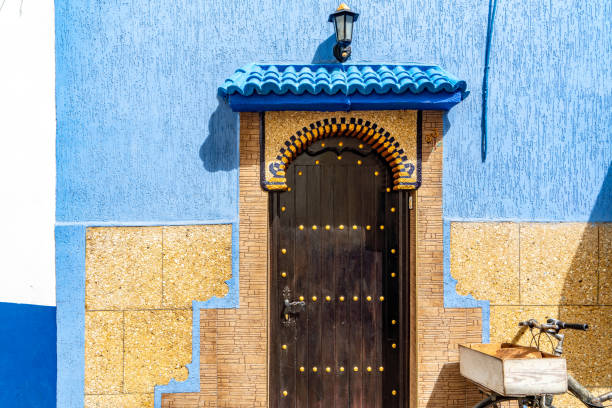 The door and white wall, Asilah, Morocco.
