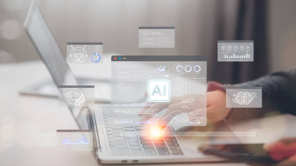 istock Women use software technology AI to help and support work for chatbot, chat AI, generate images, write code, and data analysis using technology smart robot AI 2167670626