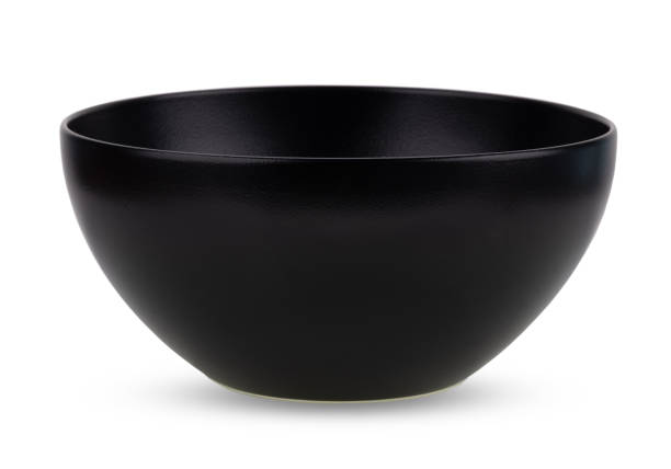 istock black bowl isloated on white background 2167674119