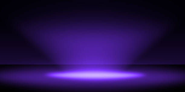 istock Stage floor and walls and light of spotlight. 2167678322