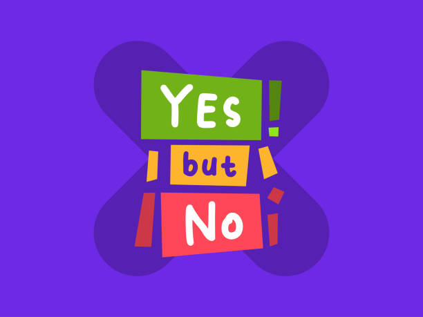 istock Decorative text of Yes but No. Isolated Vector Illustration 2167698784