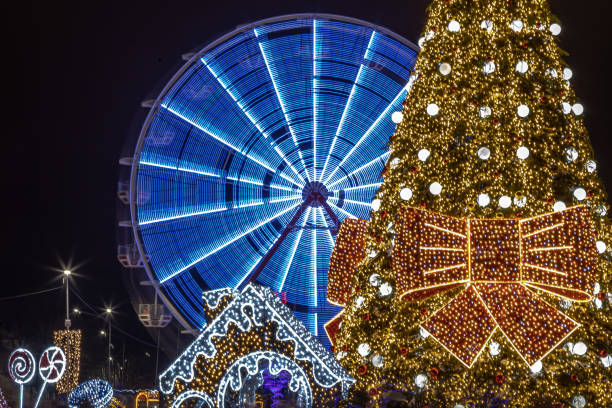 istock Christmas Ferris wheel long exposure 2167698880