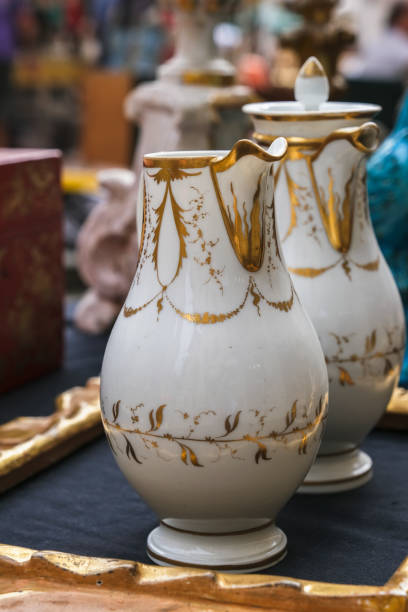 istock Ceramic teapot on flea market in Arezzo 2167704209