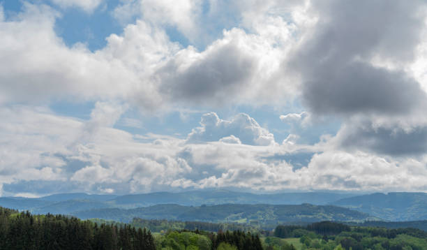 Scenery around Saulxures, a commune in the Bas-Rhin department in Grand Est in north-eastern France