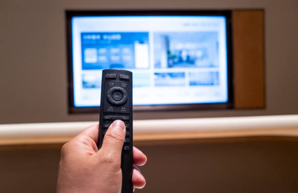 istock Press and hold the TV remote control 2167720676