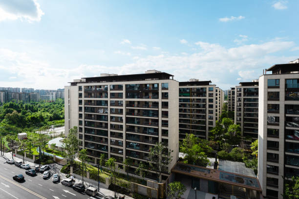 istock Residential building on a sunny day 2167724365
