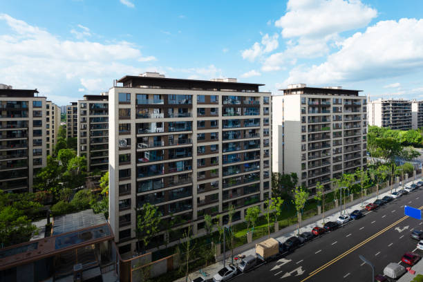 istock Residential building on a sunny day 2167724371