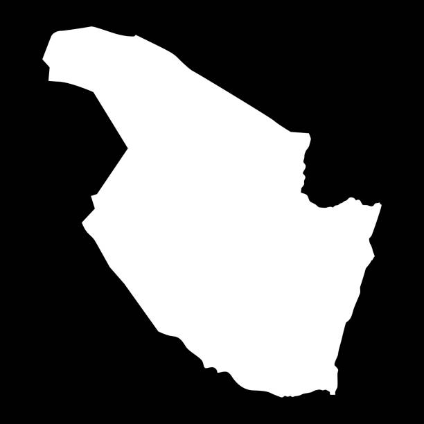 istock Al Qadarif State map, administrative division of Sudan. Vector illustration. 2167725868