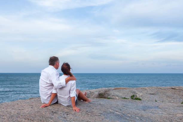 Mature couple at beach