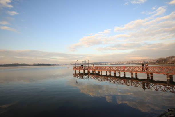 istock Sunset at Kucukcekmece Lake, Istanbul 2167728628
