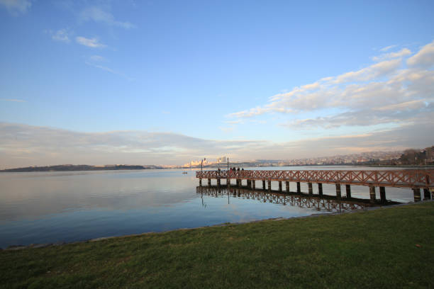 istock Sunset at Kucukcekmece Lake, Istanbul 2167728638