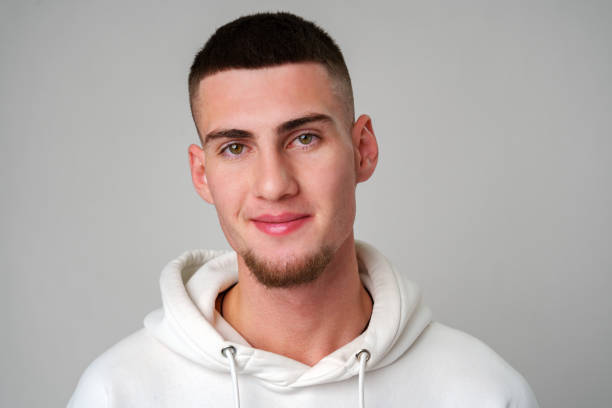 istock Young Man With Goatie Against Grey Background 2167728962