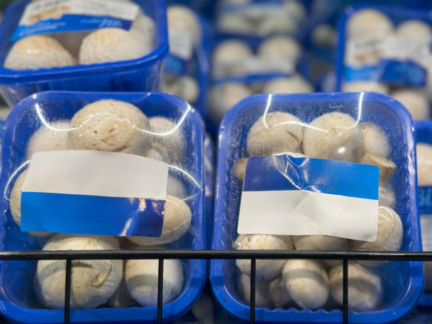 istock Trays of White Mushrooms 2167730544