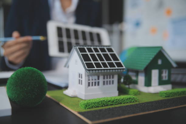 istock Carbon offset price report CO2 emission. Future growth Net zero waste in ESG ethical SME office protect climate change global warming social issues project. Group of asia people Eco friendly SDGs plan 2167732456