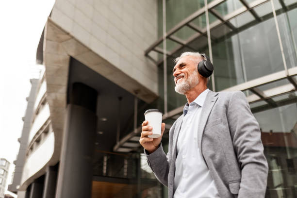 istock Businessman on Break with Headphones 2167735411
