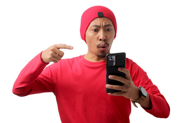 istock Shocked Indonesian Man Receiving Unexpected Special Offer Notification 2167737701