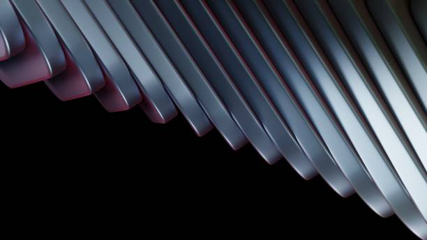istock Metal plates arranged in domino-like pattern. Abstract 3D background. 2167751679