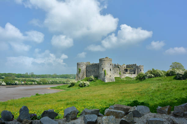 Anglesey, Wales - December 19, 2013: Exterior of Beaumaris Castle on December 19, 2013 in Anglesey Wales. UNESCO considers Beaumaris to be one of \