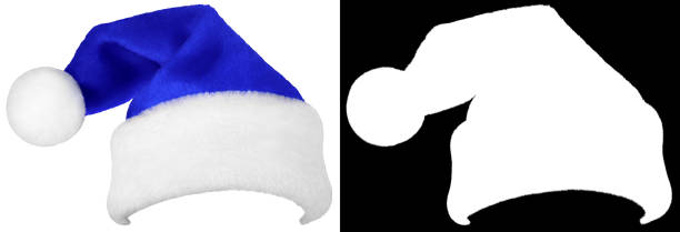 istock Santa Claus blue cap isolated on white 2167752347