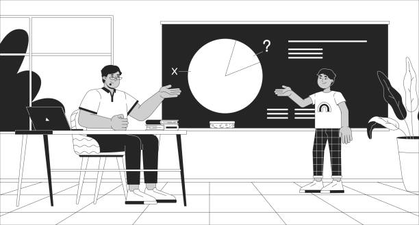Students Solving Math Drawing 70+ Boy Solving Math Problem Stock Illustrations, Royalty-Free Vector ...