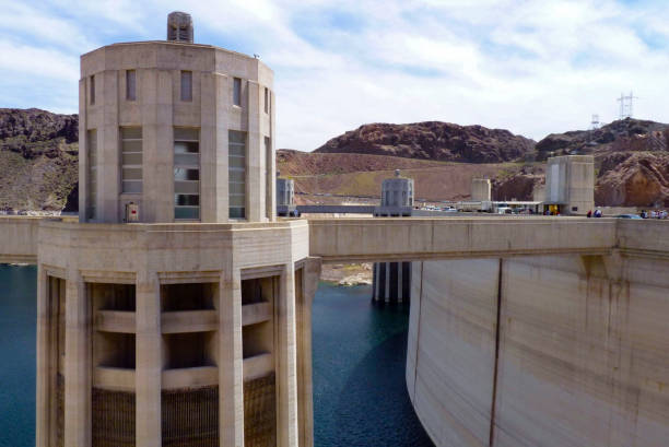 Las Vegas, Nevada, USA. View over the Hoover Dam and Lake Mead