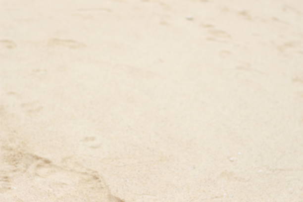 photo of blurry beach sand. natural texture background.