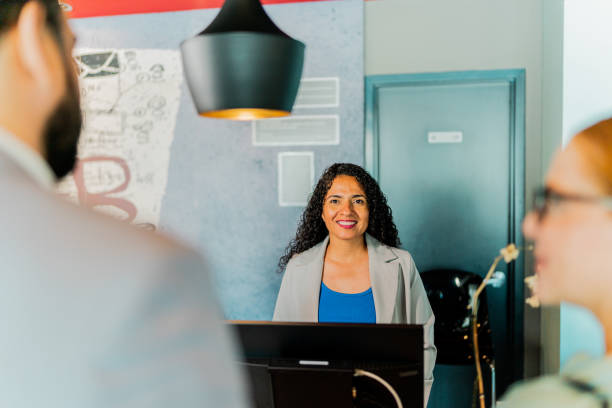 istock Portrait of a receptionist at hotel 2167771475