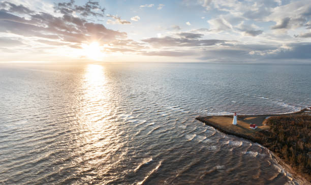 istock Point Prim Lighthouse at golden hour 2167778929