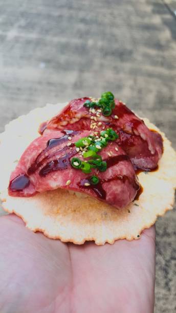 Beef wagyu sushi