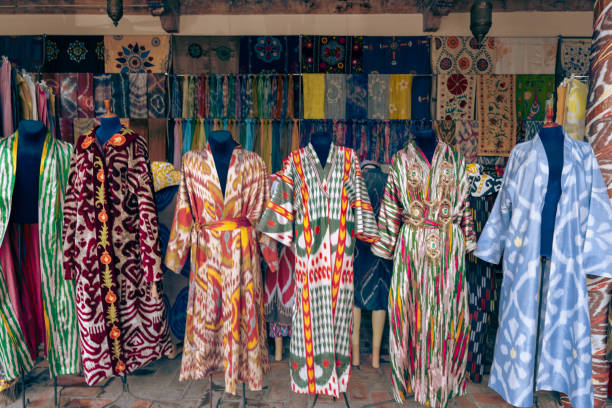 istock A row of colorful coats are displayed in a store 2167782437