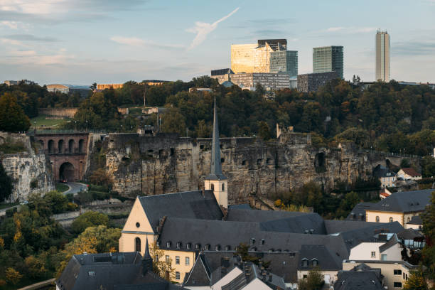istock Panorama of constructions from three different periods in Luxemburg 2167783840