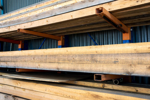 istock stacked and graded hardwood lumber 2167789073