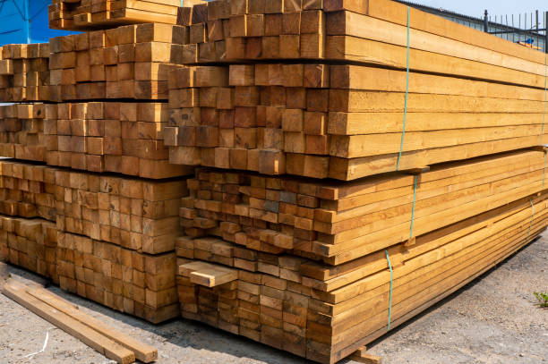 istock Dry planed and folded hardwood blocks 2167789099