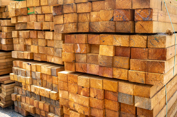 istock Dry planed and folded hardwood blocks close up 2167789185