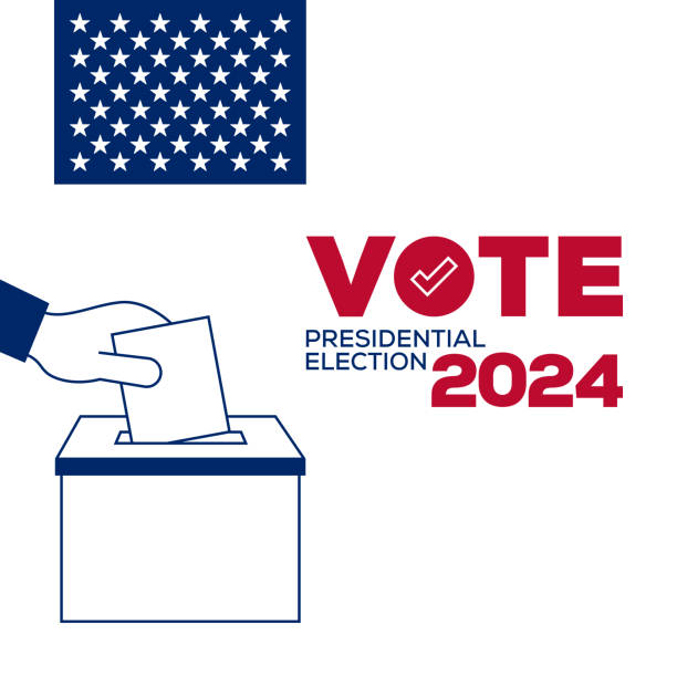 istock 2024 US Election Concept Vector Illustration. Democrats, Republican, Vote, Campaign, Poll, Decision. 2167790328