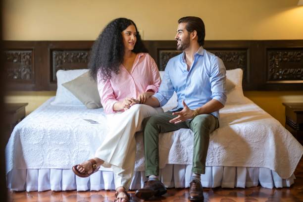 istock Couple talking in the room 2167793554