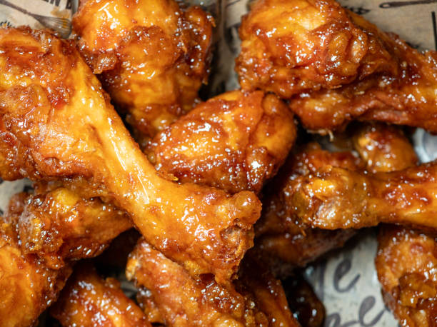 istock Korean fried chicken on a dinner plate 2167805685