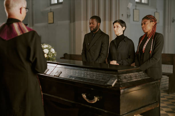 istock Burial Service in Church 2167805765