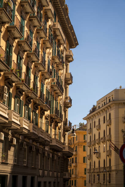 istock Historic European Architecture with Balconies in Sunlight 2167809430