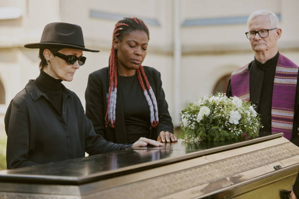 istock Mourning Day at Churchyard 2167810495
