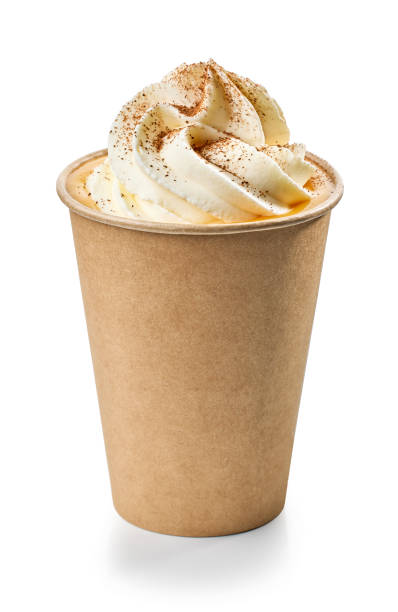 istock pumpkin drink decorated with whipped cream and cinnamon 2167811174