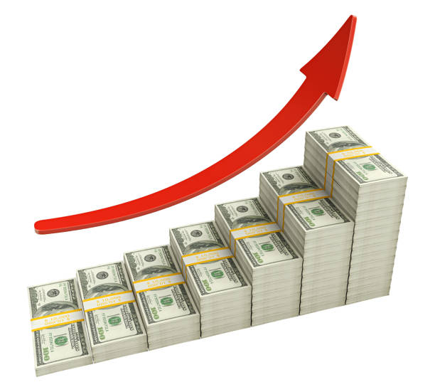 istock 3D render of growing stack of dollar bills isolated on transparent background 2167811301