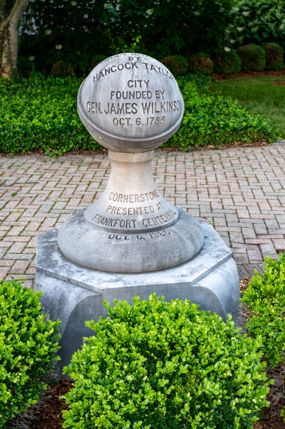 istock 1886 Frankfort Centennial Cornerstone in Kentucky 2167812386