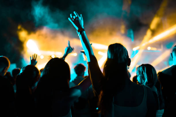 People Attending Live DJ Show