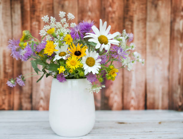 Beautiful Wild summer  flowers in vase