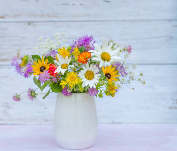 istock Beautiful Wild summer  flowers in vase 2167821243
