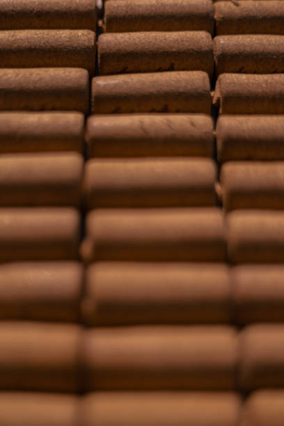 Wine corks as a background, stylish card for winemaking wine sphere, production and sales